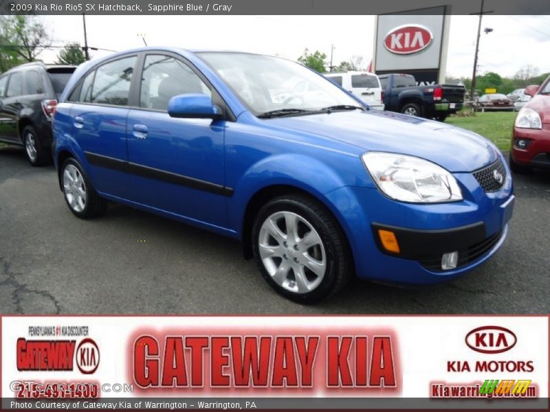 Sapphire Blue / Gray 2009 Kia Rio Rio5 SX Hatchback