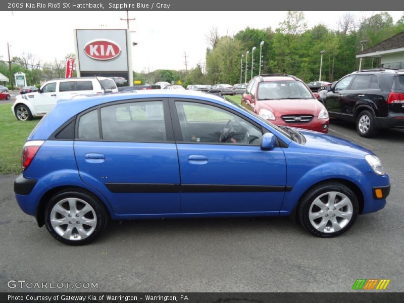Sapphire Blue / Gray 2009 Kia Rio Rio5 SX Hatchback