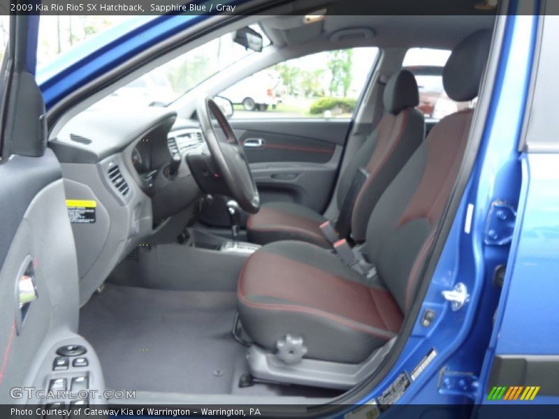  2009 Rio Rio5 SX Hatchback Gray Interior