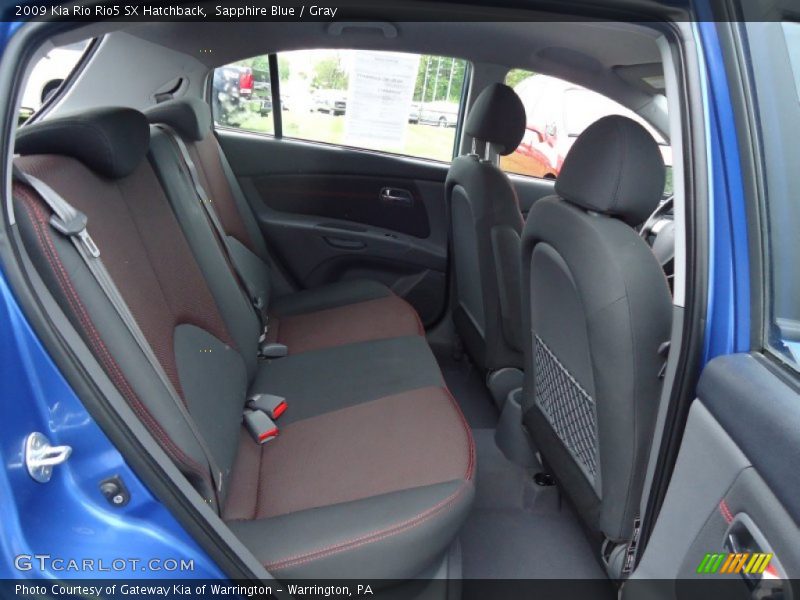 Rear Seat of 2009 Rio Rio5 SX Hatchback