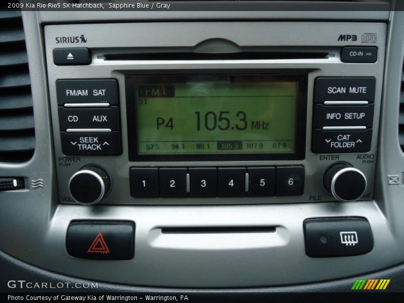 Audio System of 2009 Rio Rio5 SX Hatchback