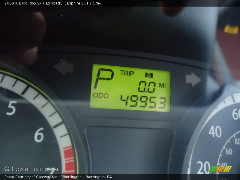 Sapphire Blue / Gray 2009 Kia Rio Rio5 SX Hatchback