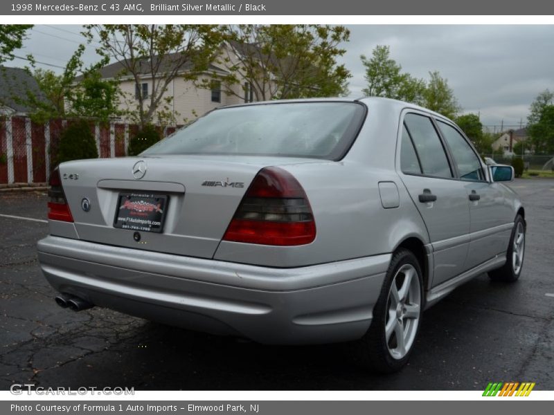 Brilliant Silver Metallic / Black 1998 Mercedes-Benz C 43 AMG
