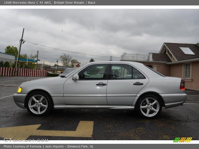 Brilliant Silver Metallic / Black 1998 Mercedes-Benz C 43 AMG