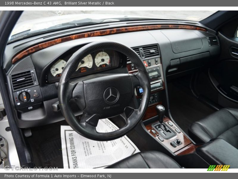 Brilliant Silver Metallic / Black 1998 Mercedes-Benz C 43 AMG