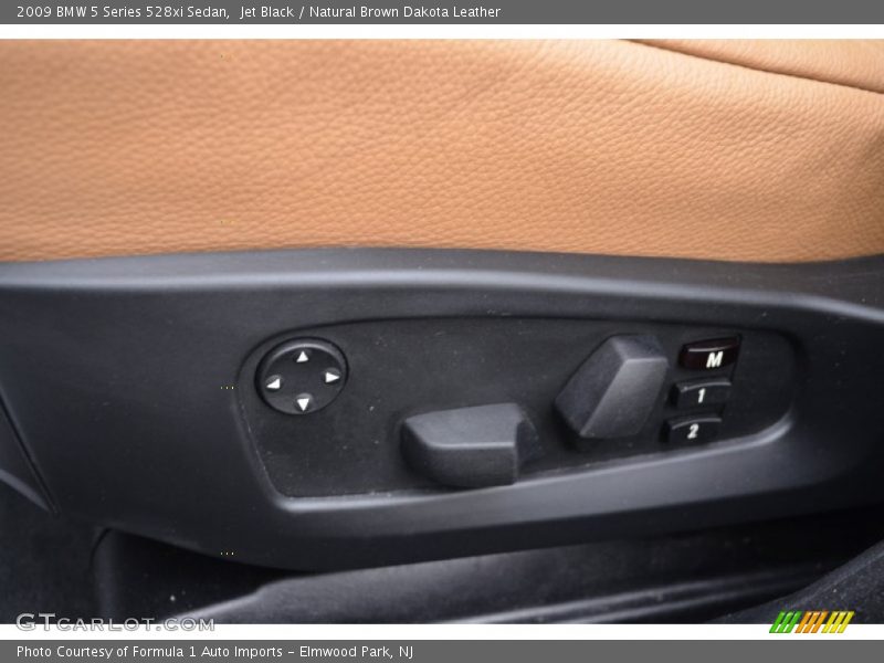 Jet Black / Natural Brown Dakota Leather 2009 BMW 5 Series 528xi Sedan