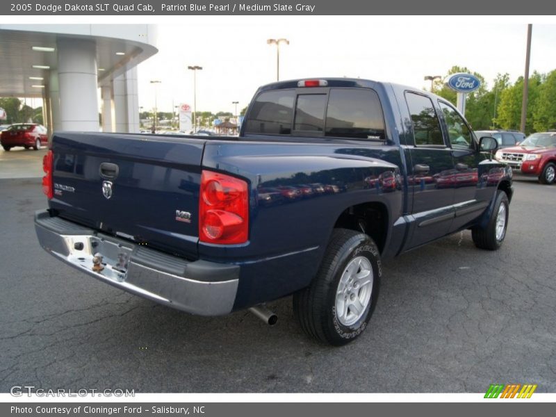 Patriot Blue Pearl / Medium Slate Gray 2005 Dodge Dakota SLT Quad Cab