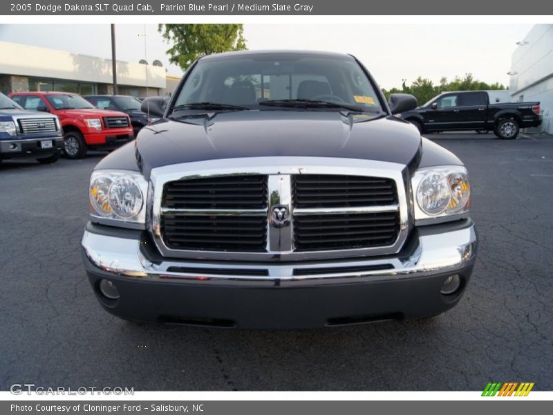 Patriot Blue Pearl / Medium Slate Gray 2005 Dodge Dakota SLT Quad Cab