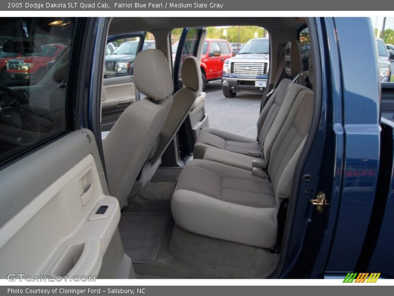 Patriot Blue Pearl / Medium Slate Gray 2005 Dodge Dakota SLT Quad Cab