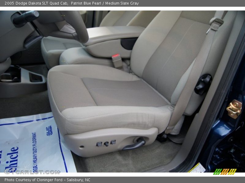 Patriot Blue Pearl / Medium Slate Gray 2005 Dodge Dakota SLT Quad Cab