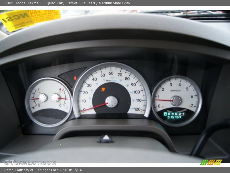 Patriot Blue Pearl / Medium Slate Gray 2005 Dodge Dakota SLT Quad Cab
