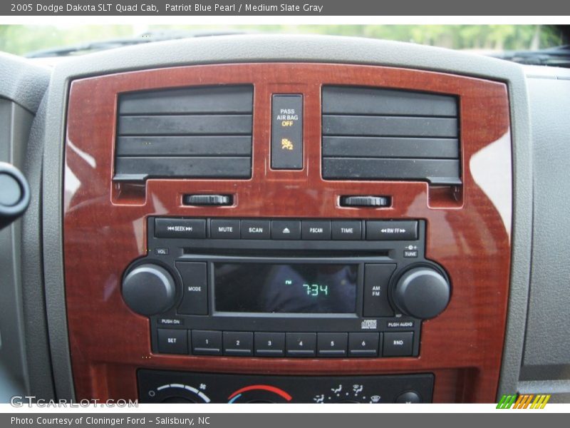 Patriot Blue Pearl / Medium Slate Gray 2005 Dodge Dakota SLT Quad Cab