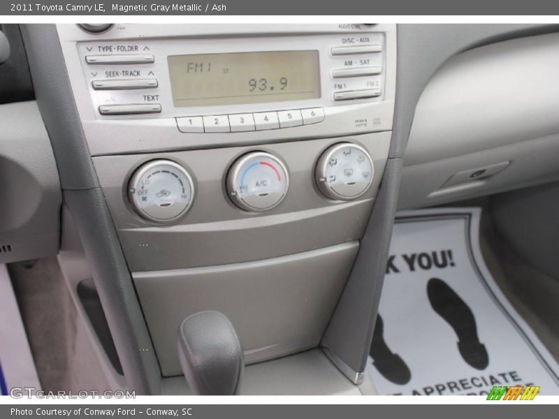 Magnetic Gray Metallic / Ash 2011 Toyota Camry LE
