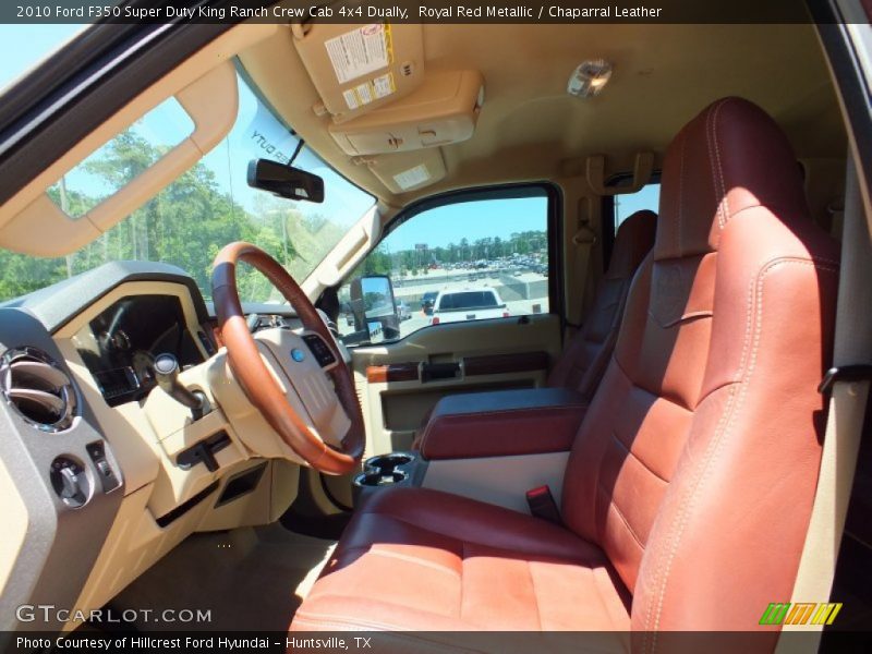 Royal Red Metallic / Chaparral Leather 2010 Ford F350 Super Duty King Ranch Crew Cab 4x4 Dually