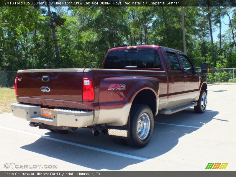 Royal Red Metallic / Chaparral Leather 2010 Ford F350 Super Duty King Ranch Crew Cab 4x4 Dually