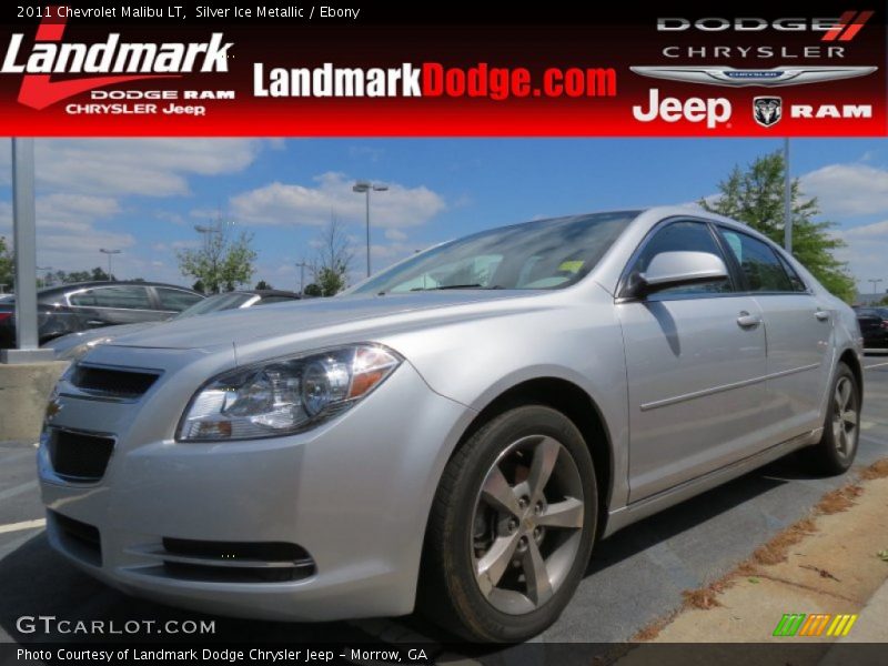 Silver Ice Metallic / Ebony 2011 Chevrolet Malibu LT
