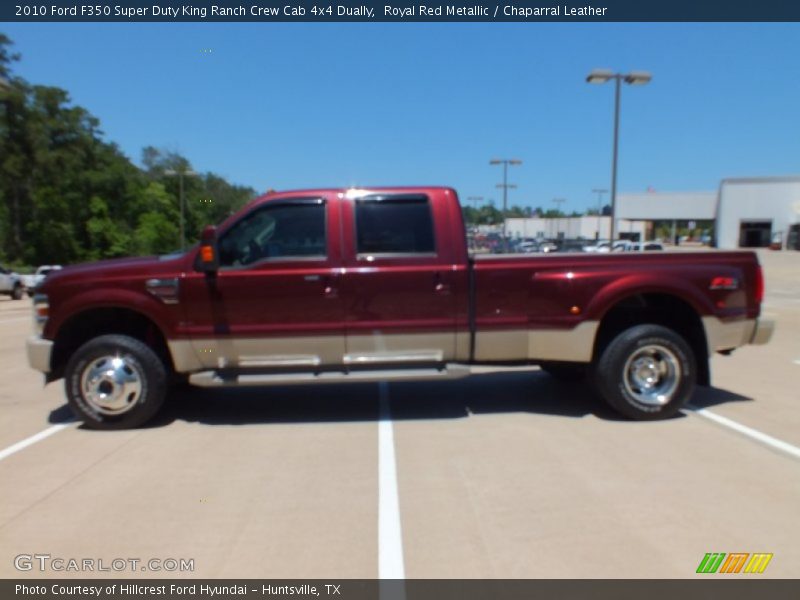 Royal Red Metallic / Chaparral Leather 2010 Ford F350 Super Duty King Ranch Crew Cab 4x4 Dually