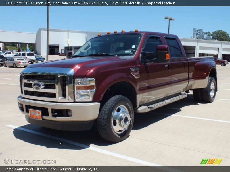 Royal Red Metallic / Chaparral Leather 2010 Ford F350 Super Duty King Ranch Crew Cab 4x4 Dually