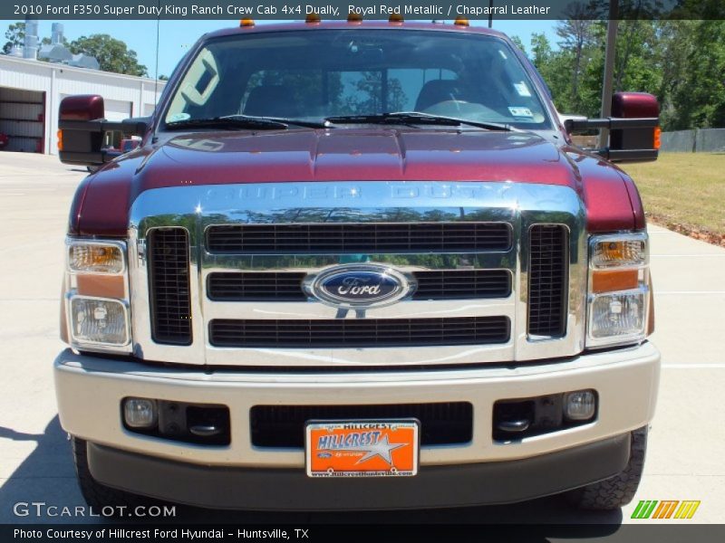 Royal Red Metallic / Chaparral Leather 2010 Ford F350 Super Duty King Ranch Crew Cab 4x4 Dually