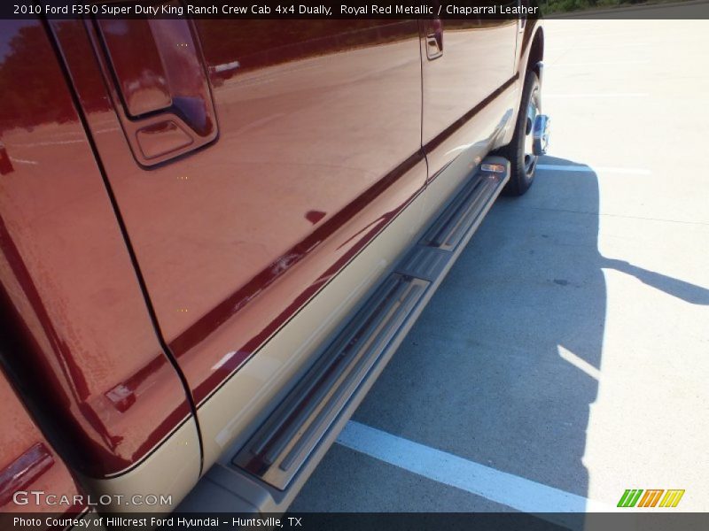 Royal Red Metallic / Chaparral Leather 2010 Ford F350 Super Duty King Ranch Crew Cab 4x4 Dually