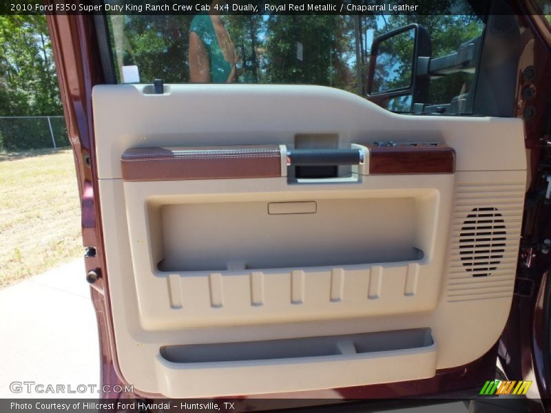 Royal Red Metallic / Chaparral Leather 2010 Ford F350 Super Duty King Ranch Crew Cab 4x4 Dually