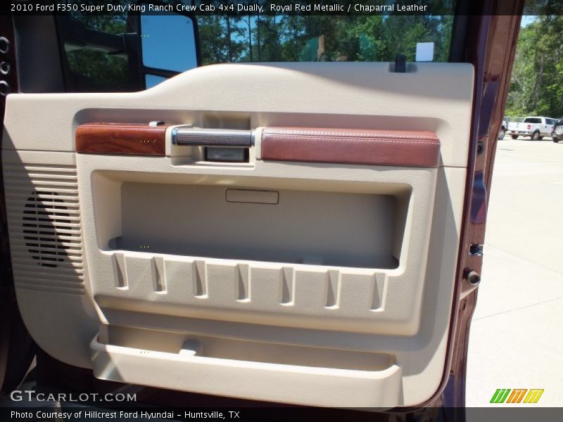 Royal Red Metallic / Chaparral Leather 2010 Ford F350 Super Duty King Ranch Crew Cab 4x4 Dually