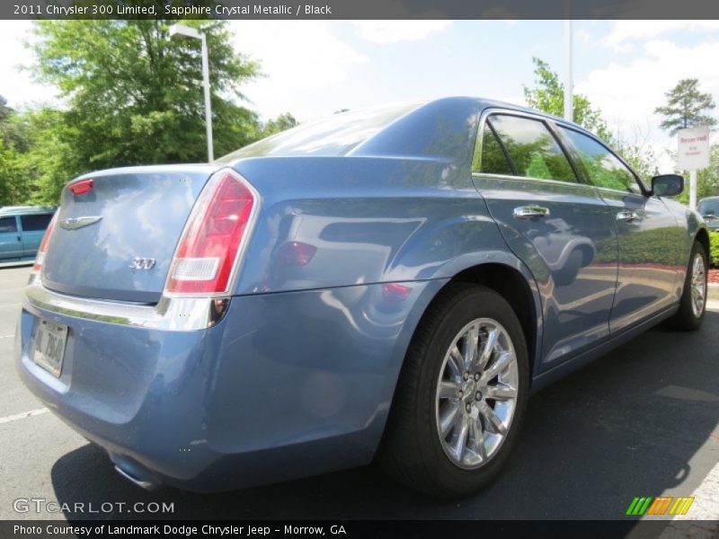 Sapphire Crystal Metallic / Black 2011 Chrysler 300 Limited