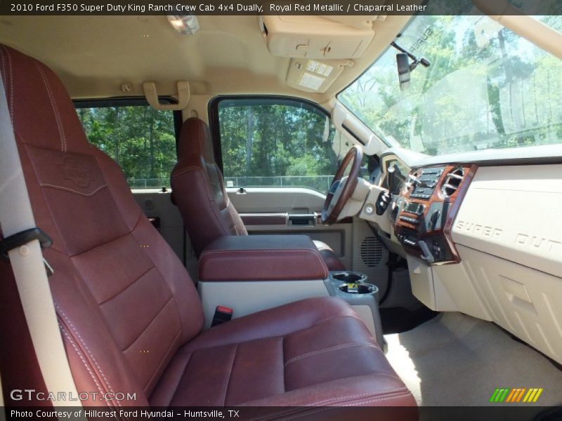 Royal Red Metallic / Chaparral Leather 2010 Ford F350 Super Duty King Ranch Crew Cab 4x4 Dually