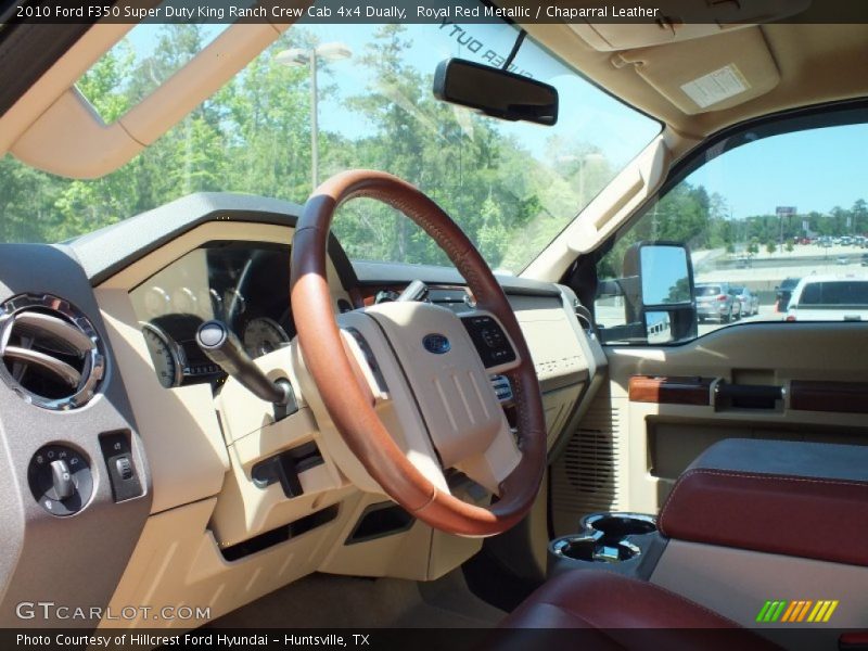 Royal Red Metallic / Chaparral Leather 2010 Ford F350 Super Duty King Ranch Crew Cab 4x4 Dually