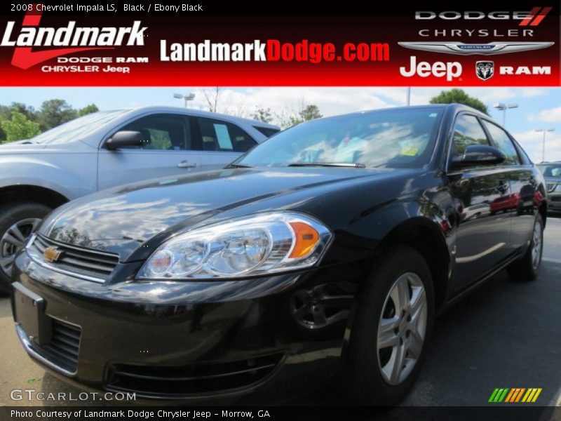 Black / Ebony Black 2008 Chevrolet Impala LS