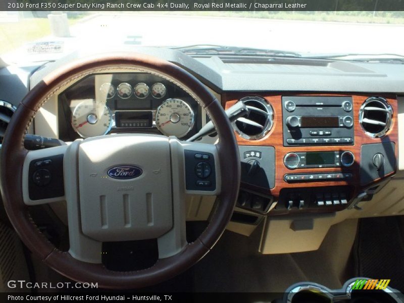 Royal Red Metallic / Chaparral Leather 2010 Ford F350 Super Duty King Ranch Crew Cab 4x4 Dually