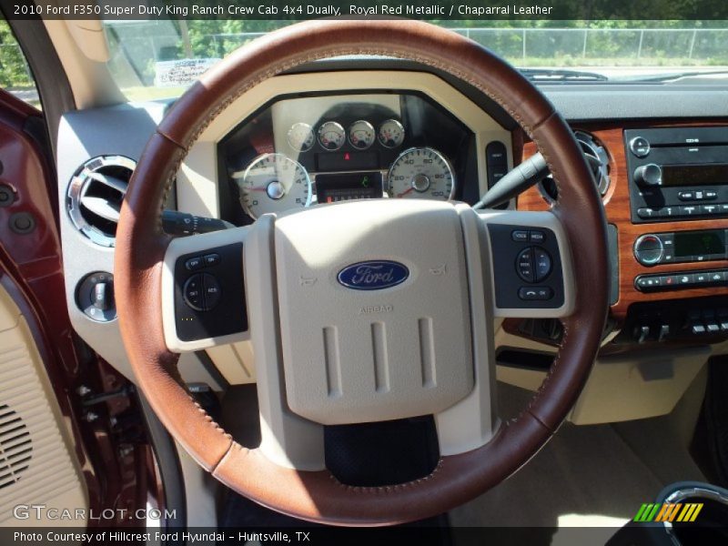 Royal Red Metallic / Chaparral Leather 2010 Ford F350 Super Duty King Ranch Crew Cab 4x4 Dually