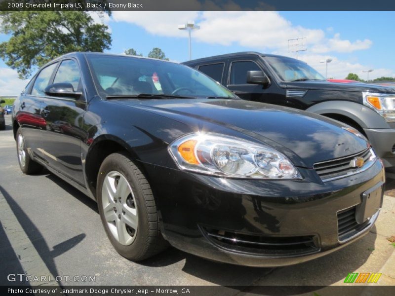 Black / Ebony Black 2008 Chevrolet Impala LS