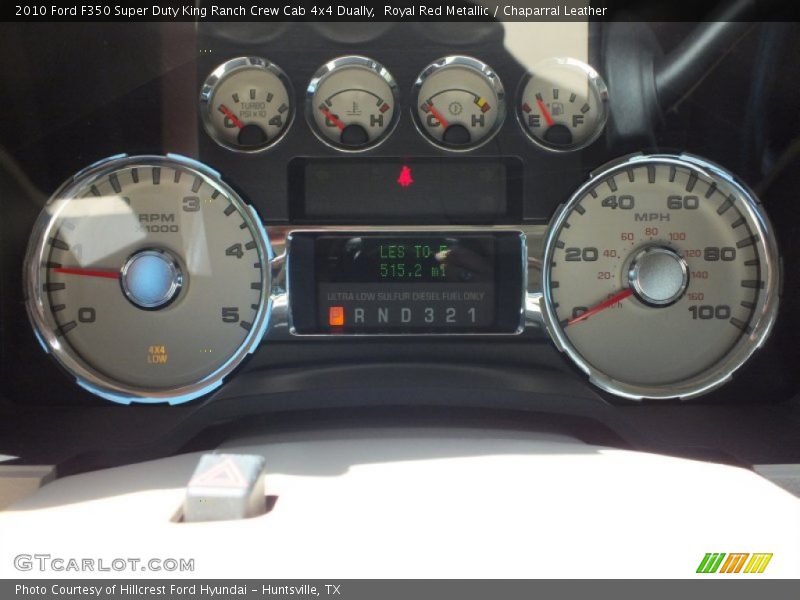 Royal Red Metallic / Chaparral Leather 2010 Ford F350 Super Duty King Ranch Crew Cab 4x4 Dually