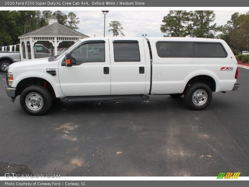 Oxford White / Medium Stone 2010 Ford F250 Super Duty XL Crew Cab 4x4