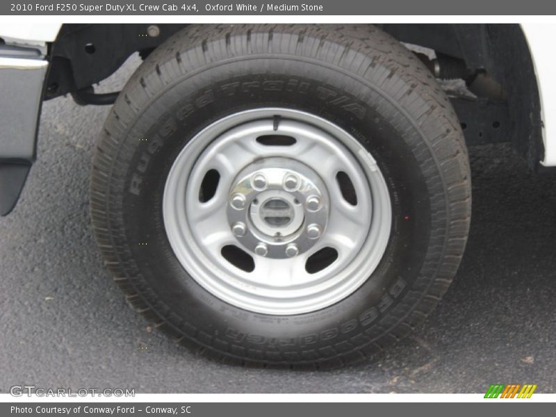 Oxford White / Medium Stone 2010 Ford F250 Super Duty XL Crew Cab 4x4