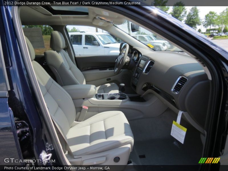 True Blue Pearl / Dark Graystone/Medium Graystone 2012 Dodge Durango Crew