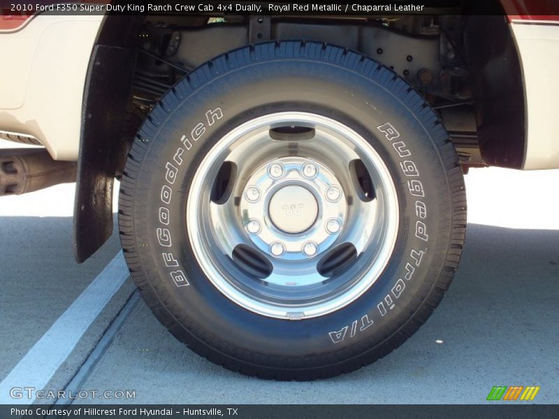 Royal Red Metallic / Chaparral Leather 2010 Ford F350 Super Duty King Ranch Crew Cab 4x4 Dually