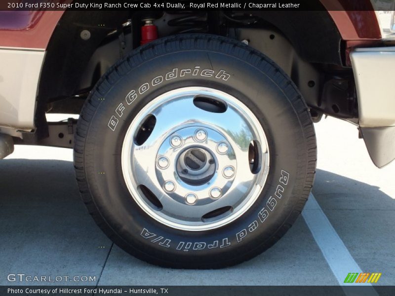 Royal Red Metallic / Chaparral Leather 2010 Ford F350 Super Duty King Ranch Crew Cab 4x4 Dually
