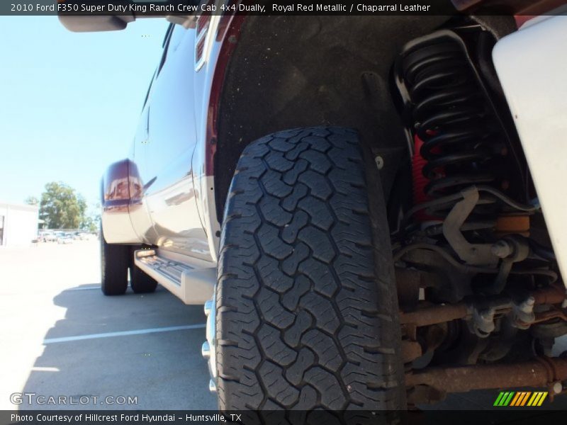 Royal Red Metallic / Chaparral Leather 2010 Ford F350 Super Duty King Ranch Crew Cab 4x4 Dually