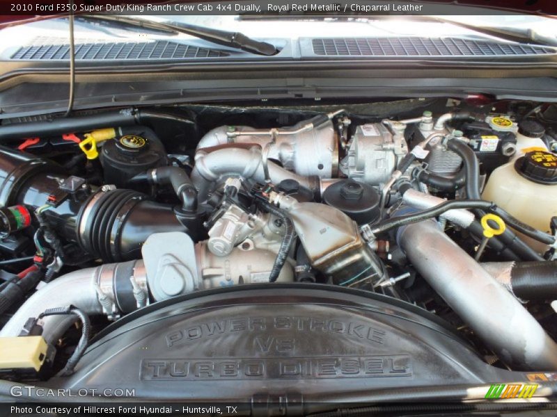 Royal Red Metallic / Chaparral Leather 2010 Ford F350 Super Duty King Ranch Crew Cab 4x4 Dually