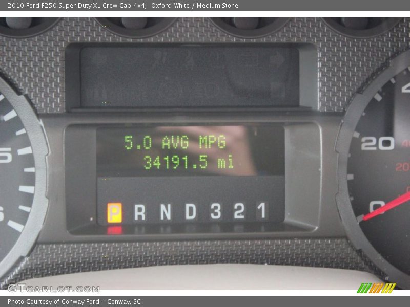 Oxford White / Medium Stone 2010 Ford F250 Super Duty XL Crew Cab 4x4
