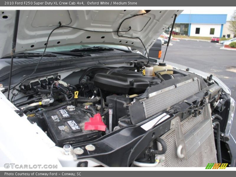 Oxford White / Medium Stone 2010 Ford F250 Super Duty XL Crew Cab 4x4
