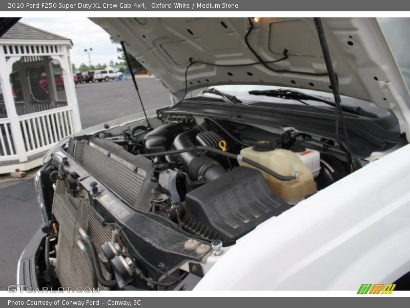 Oxford White / Medium Stone 2010 Ford F250 Super Duty XL Crew Cab 4x4