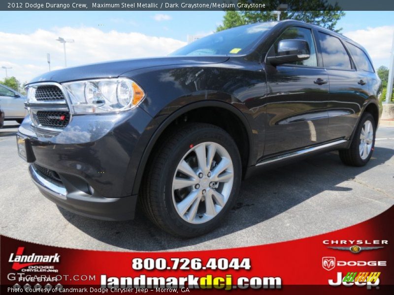 Maximum Steel Metallic / Dark Graystone/Medium Graystone 2012 Dodge Durango Crew