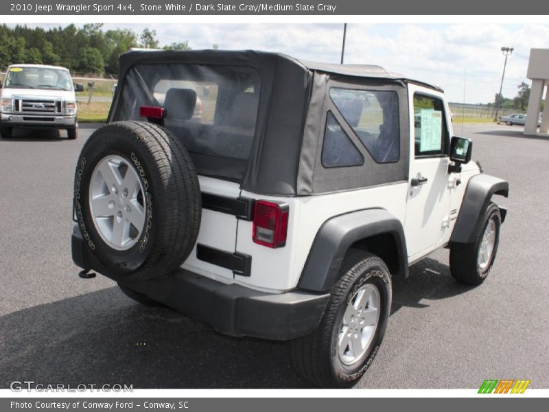 Stone White / Dark Slate Gray/Medium Slate Gray 2010 Jeep Wrangler Sport 4x4