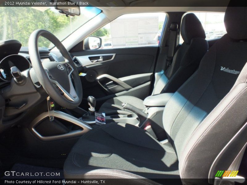 Marathon Blue / Black 2012 Hyundai Veloster