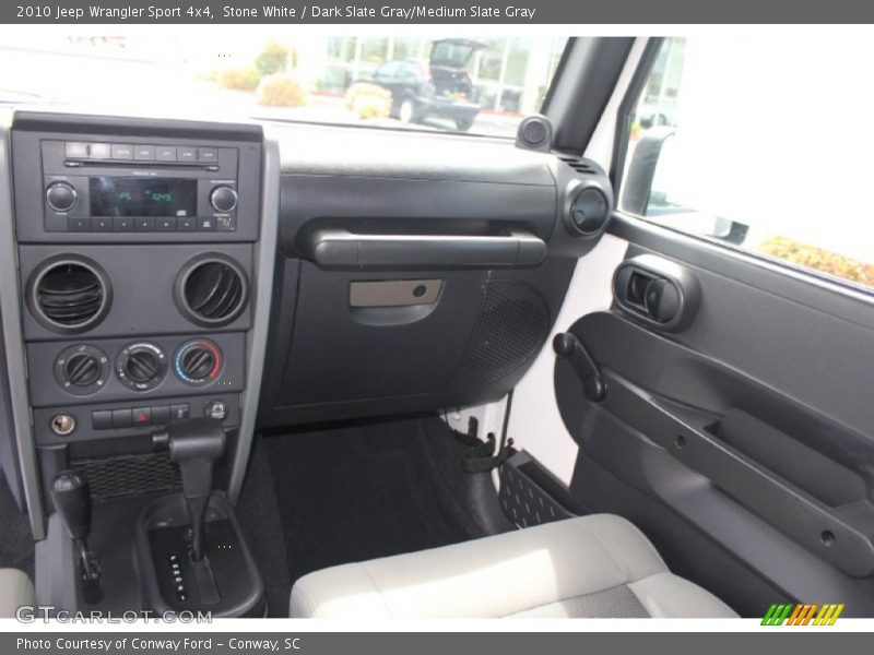 Stone White / Dark Slate Gray/Medium Slate Gray 2010 Jeep Wrangler Sport 4x4