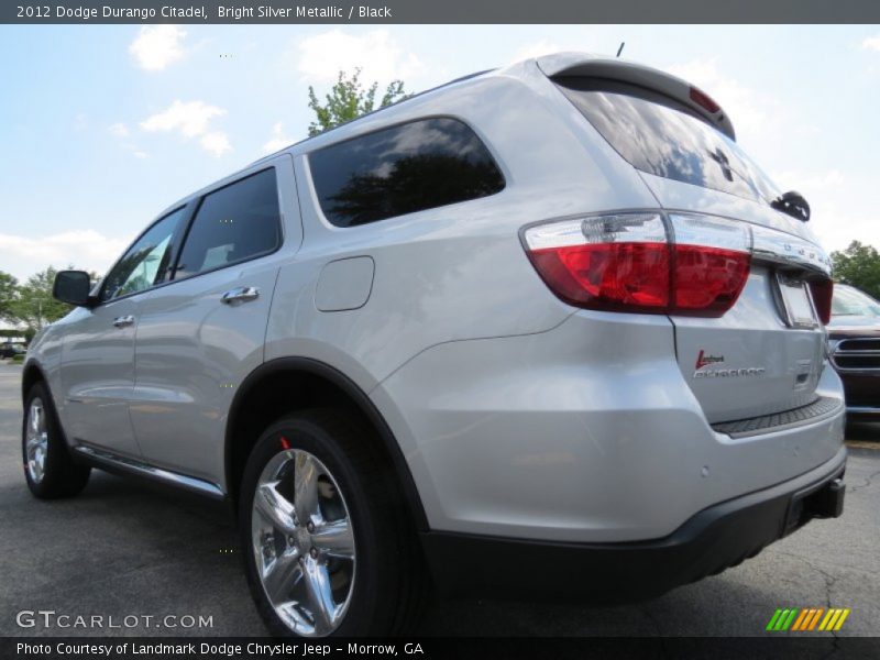 Bright Silver Metallic / Black 2012 Dodge Durango Citadel