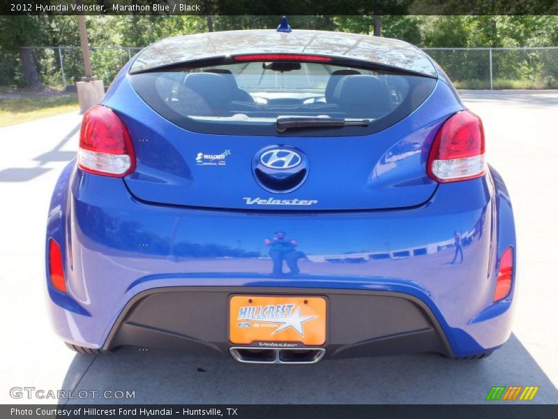 Marathon Blue / Black 2012 Hyundai Veloster